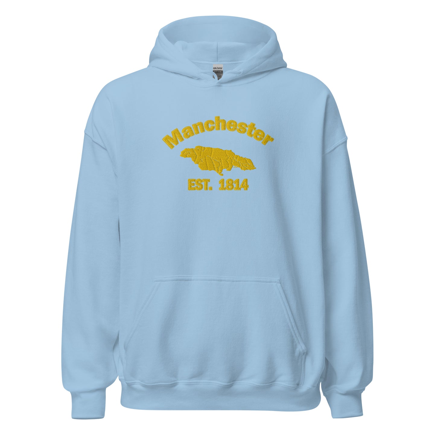 Unisex MANCHESTER JAMAICA EMBROIDERED Sunshine Hoodie