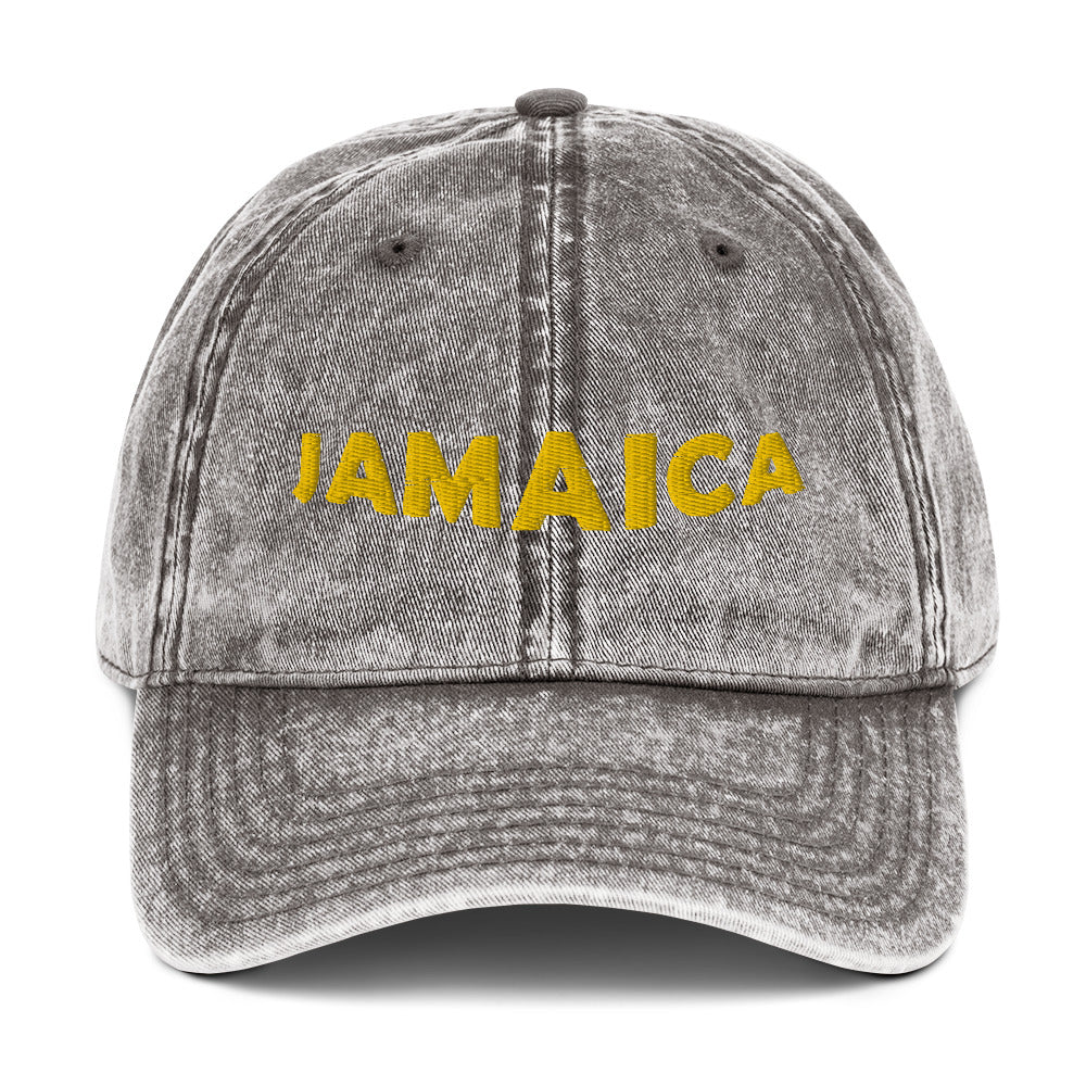 Vintage Style Embroidered Jamaica Cap