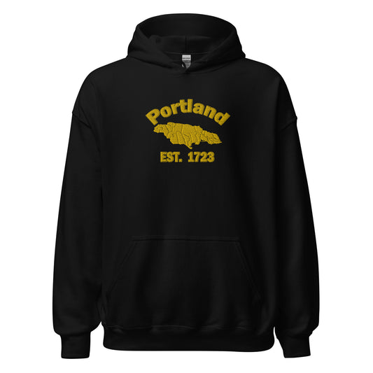 Unisex PORTLAND JAMAICA EMBROIDERED Sunshine Hoodie